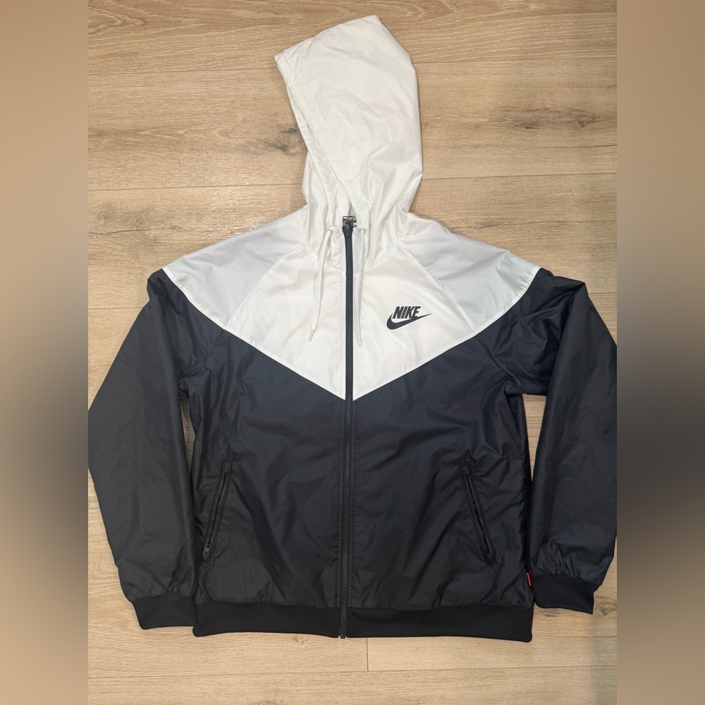 Nike White Jacket with Black Label